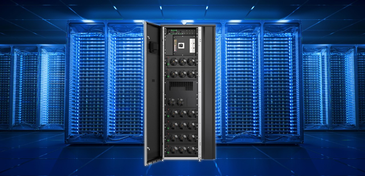 Server room in data center or server room data center. Hosting services. 3d rendering