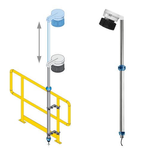 Crouse-Hinds series V-Spring telescoping light pole