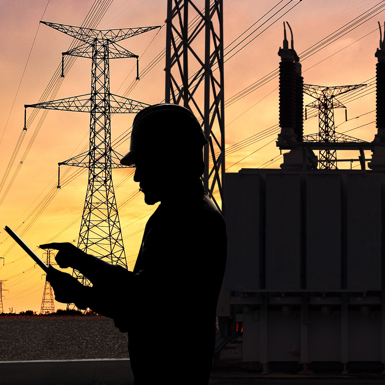 Transformer station and the high voltage electric pole