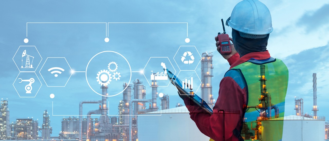 Engineer at oil refinery