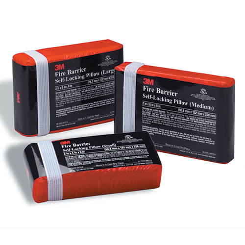 3M fire barrier self-locking pillows
