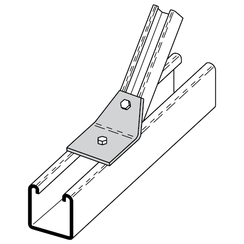 Two Hole 45˚ Adapter Angle
