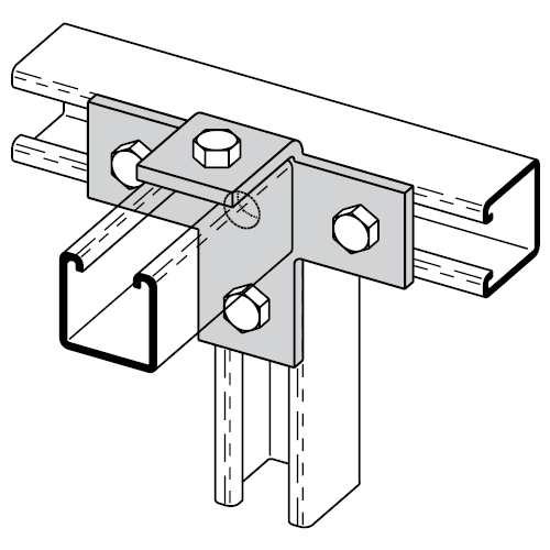 Five Hole Offset Bent Tee