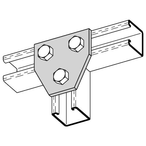 Three Hole Tee Gusset Plate