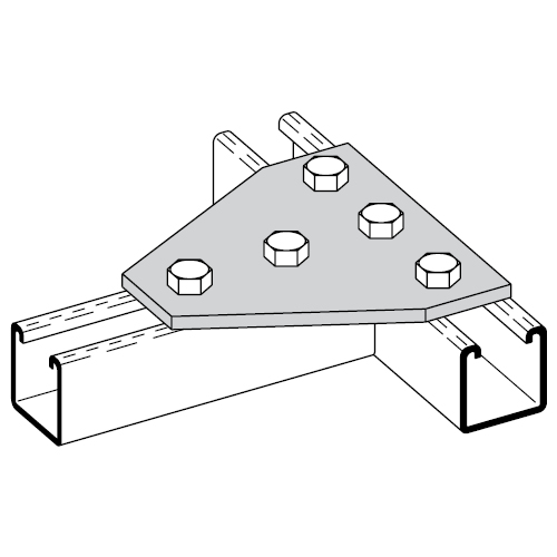 Five Hole Tee Gusset Plate