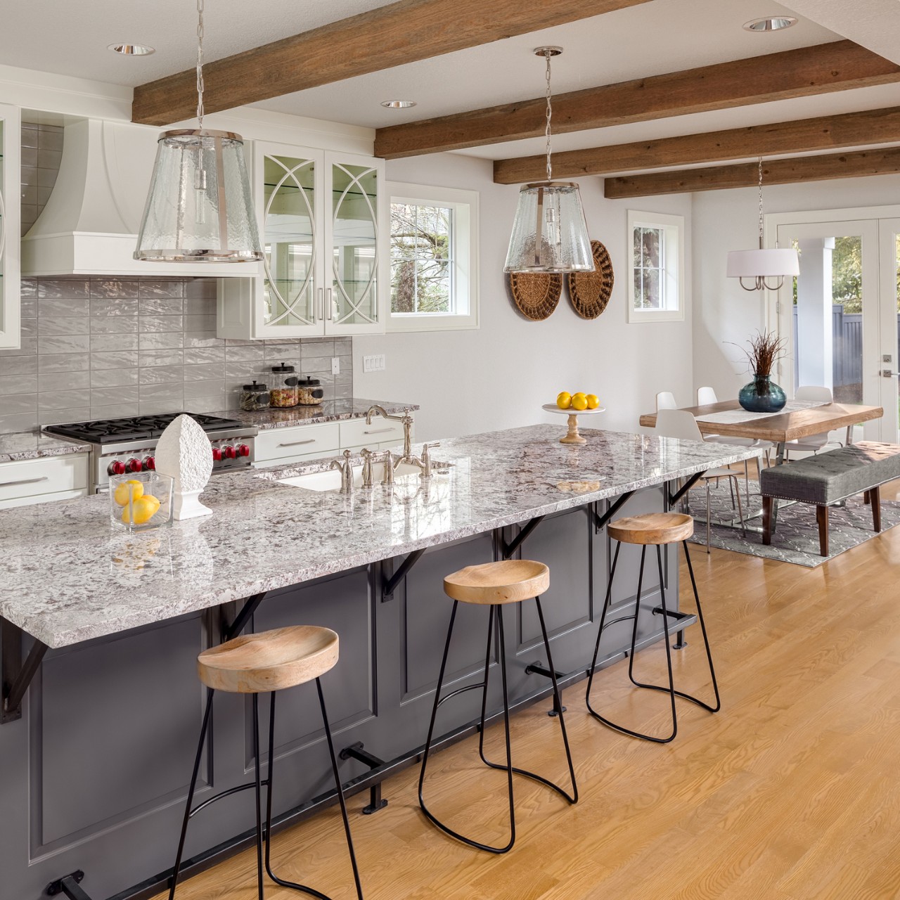 kitchen in newly constructed luxury home