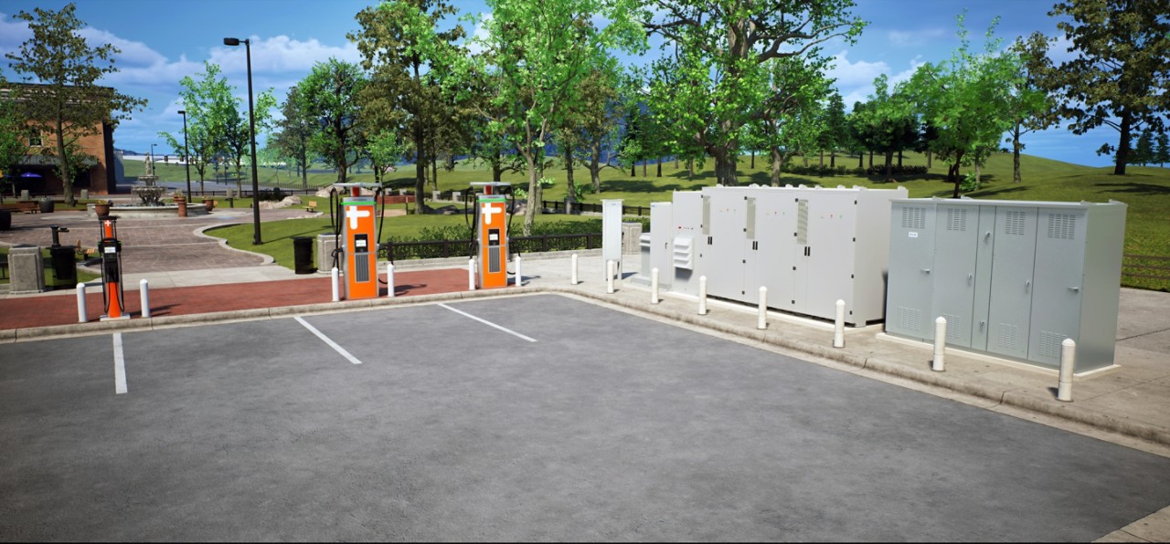 eaton 3d rendering ev charger power distribution collaboration
