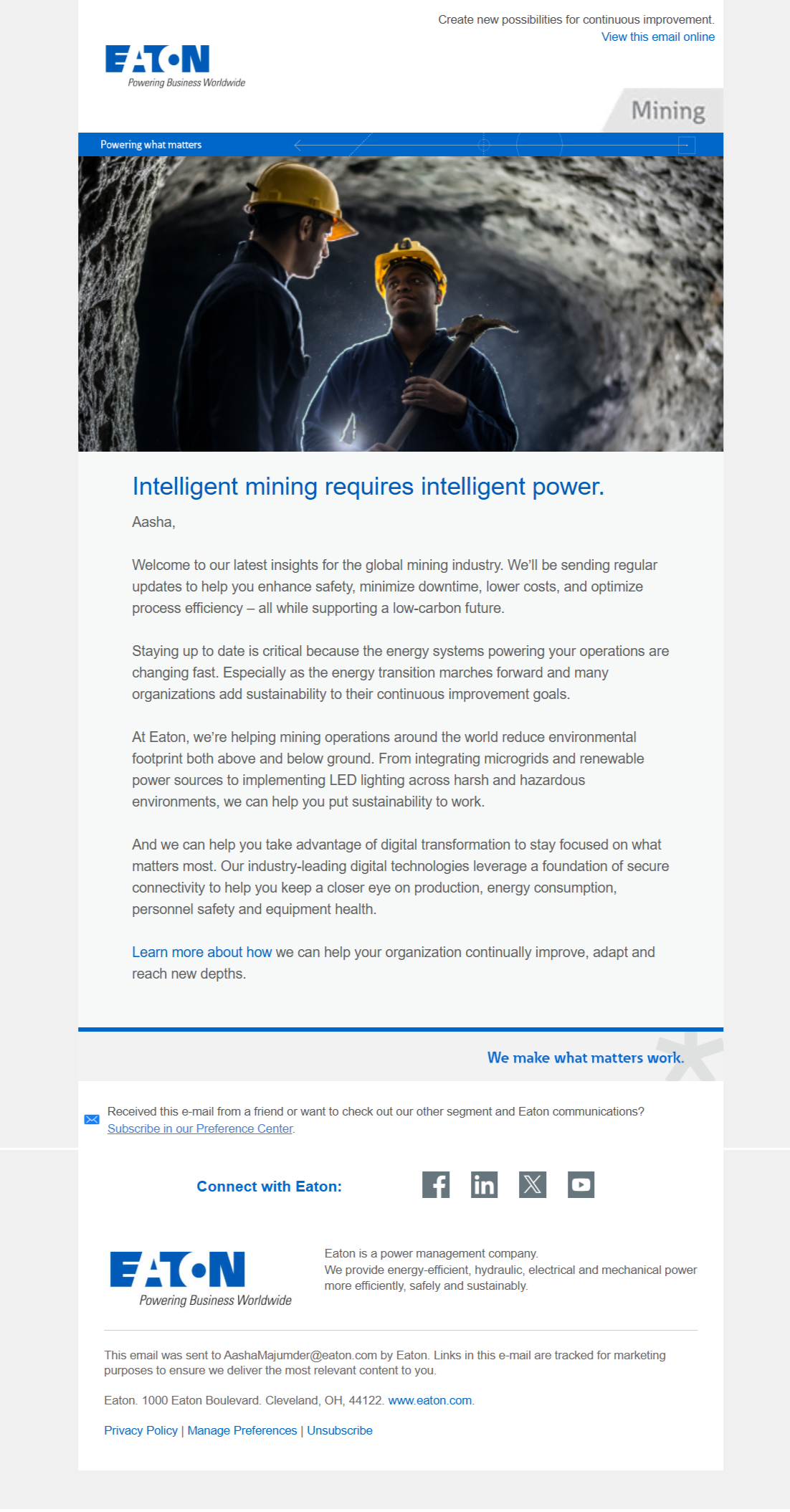 Intelligent mining requires intelligent power