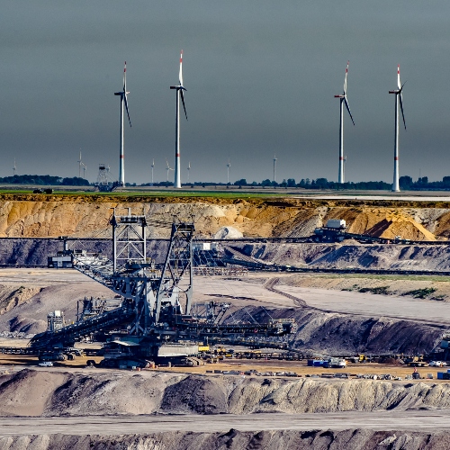 Goldmine digging machine windmills