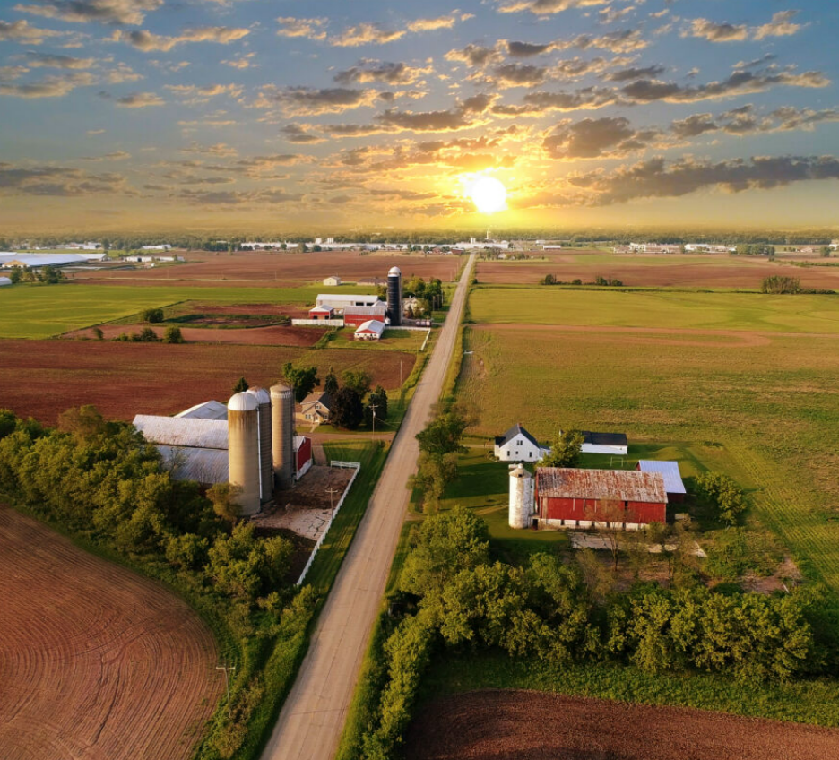 Agricultural rural landscape