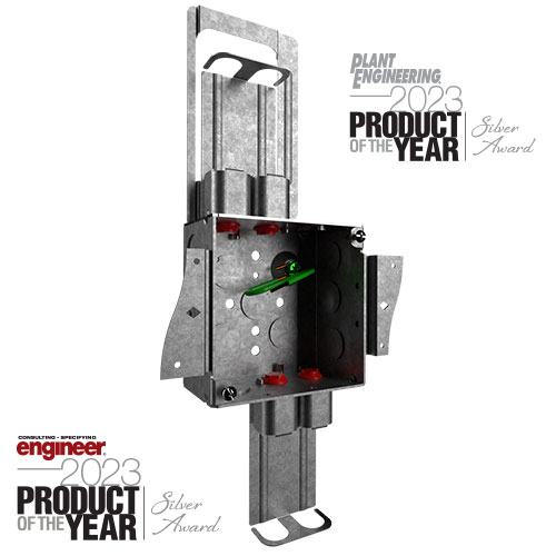 Crouse-Hinds Quick-Lok outlet box product of the year award winner