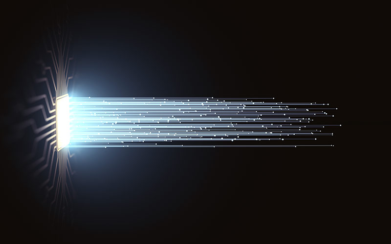 Light from a computer chip