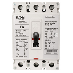 Engine generator MCCB
