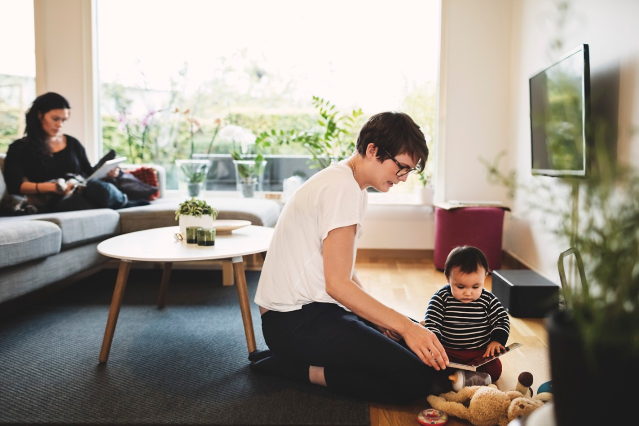family mother child living room getty 640969977