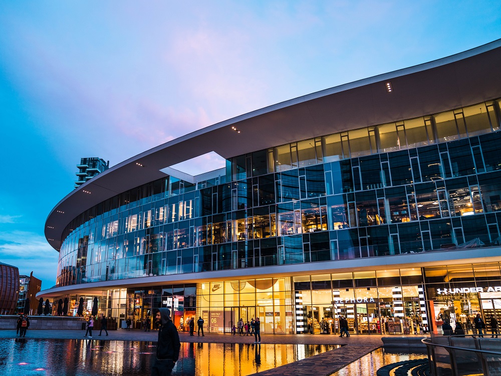 Modern shopping complex