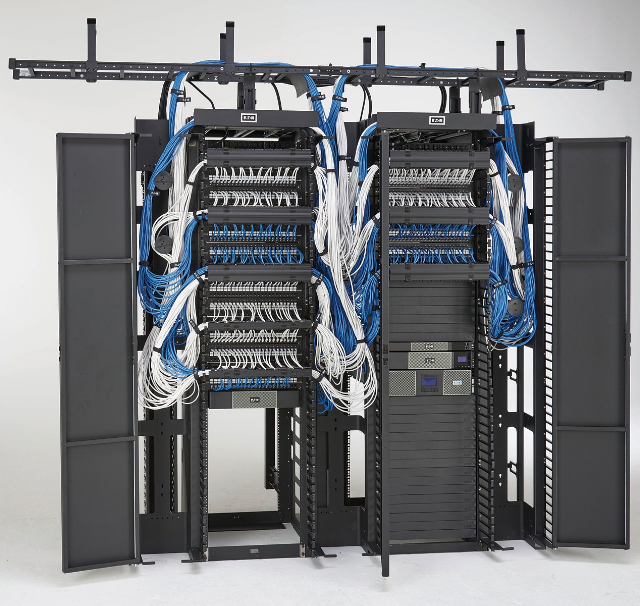 Eaton rack cable manager and enclosure
