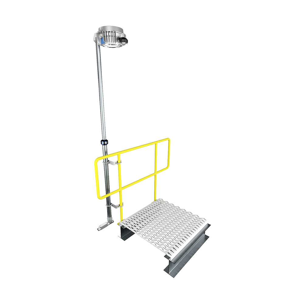 Crouse-Hinds series V-Spring Light Pole Rail Mount with Champ PVML light