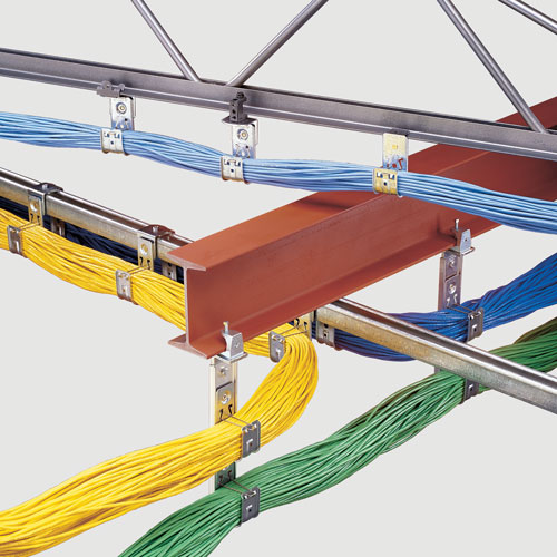 Data and communications low voltage support fastener