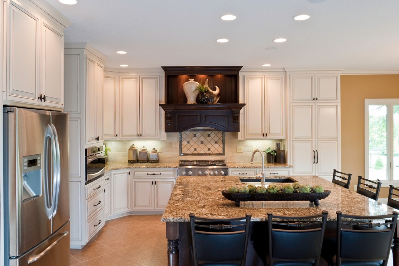 Kitchen Farmhouse Style with Lighting
