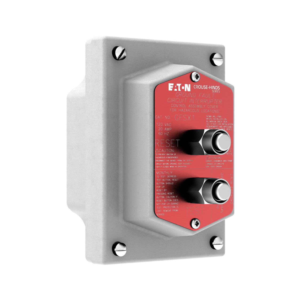 Crouse-Hinds GFSX1 GFCI Receptacle